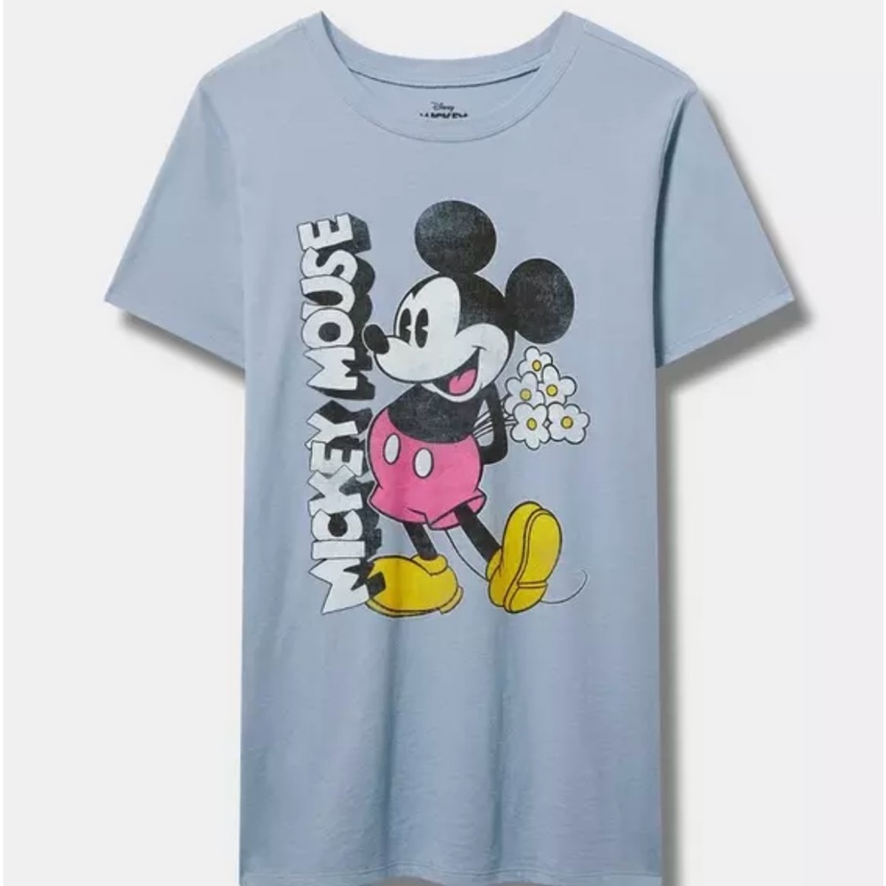 Torrid Mickey Mouse Classic Cotton Crew Tee